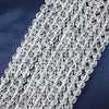 Strand of crystal quartz rose carving [st-g1058]