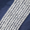 Strand of crystal quartz rose carving [st-g1058]