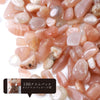 Orange Moonstone Pebbles Approx. 3mm to 10mm Packaged Approx. 100g [gr-g0024]