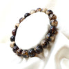 Bracelet Tiger Amber <Indonesia/Sumatra> Round [br-g0112]