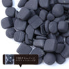 Shungite 砾石 <俄罗斯> 约 6 毫米至 11.5 毫米 未抛光 原装包装内含约 100 克 [gr-g0050]