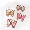 Tourmaline Butterfly Double Hole 1 Piece Silver925 [pa-g0121]