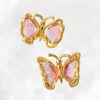 Tourmaline Butterfly Double Hole 1 Piece Silver925 [pa-g0121]
