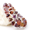 [20% off Aquarius Zodiac Stone until January 19th (automatic discount at checkout)] Limonite in Amethyst Phantom Bracelet (Brazil) Round [br-g0218]