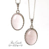 [Buy 10 or more items and get 30% off/Automatic discount at checkout] Pendant top Rose quartz <Madagascar> Oval Stainless steel Made in Japan [ac-g0243]