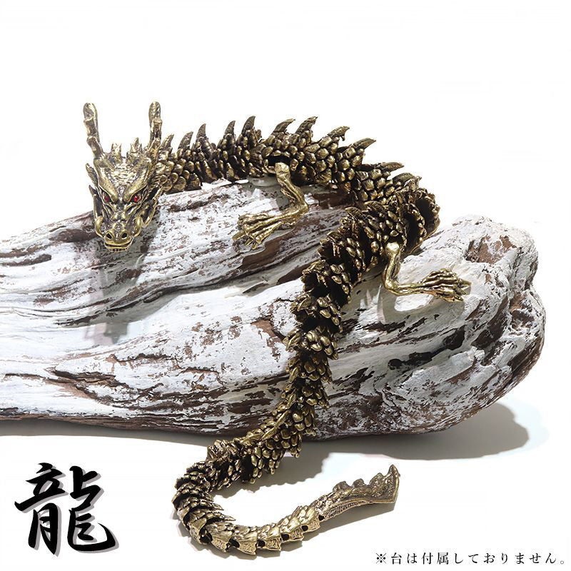 置物　龍　金  [in-g0040]