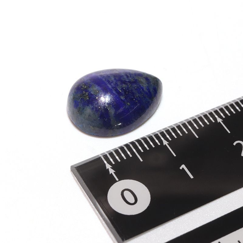ルース　ラピスラズリ　＜アフガニスタン産＞　ドロップカット　約12×16mm　ケース付き  [ac-g4075]