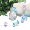 Ornament Sun Catcher Bouquet Blue Made in Japan [in-g0016]