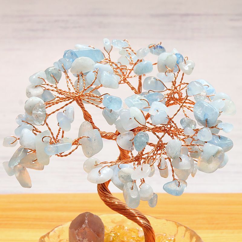 招財樹 金のなる木　アメジスト アメジスト 招財樹 金のなる木 幸福の木 パワーストーン 置物