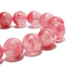 Bracelet Rhodonite in Quartz <Brazil> Round [br-g0241]