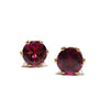 Earrings, Rhodolite Garnet, Approx. 5mm, Piercing Type, Stainless Steel, Made in Japan [ac-g2106]