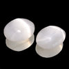 Selenite Grasping Stone <Made in Morocco> Oval [po-g0021]