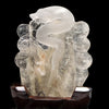 Water-filled crystal ornament <Brazil> Snake with stand One-of-a-kind item [cv-g0123]