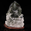 Ornament Garden Quartz <Brazil> Green Tara Bodhisattva with pedestal One-of-a-kind [cv-g0125]