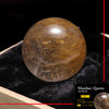 [One-of-a-kind item] Round ball of Manihar quartz with rutile, from Manihar, India, approx. 36mm, in paulownia wood box, Himalayan quartz [co-g0007]
