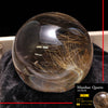 [One of a kind] Round ball of Manihar quartz with rutile, from Manihar, India, approx. 48mm, Himalayan quartz [co-g0003]