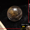 【一点物】丸玉　ルチル入りマニハール水晶　インド　マニハール地方産　約28mm　桐箱入り　ヒマラヤ水晶  [co-g0018]
