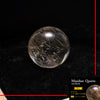 【一点物】丸玉　ルチル入りマニハール水晶　インド　マニハール地方産　約22mm　桐箱入り　ヒマラヤ水晶