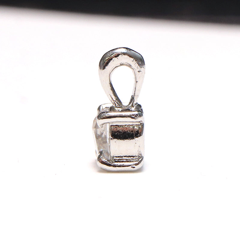 【現品限り】ペンダントトップ　フェナカイト　約4mm　＜ロシア産＞　silver925 [co-g0131]
