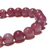 Bracelet Star Deep Rose Quartz <Madagascar> Round [co-g0160]