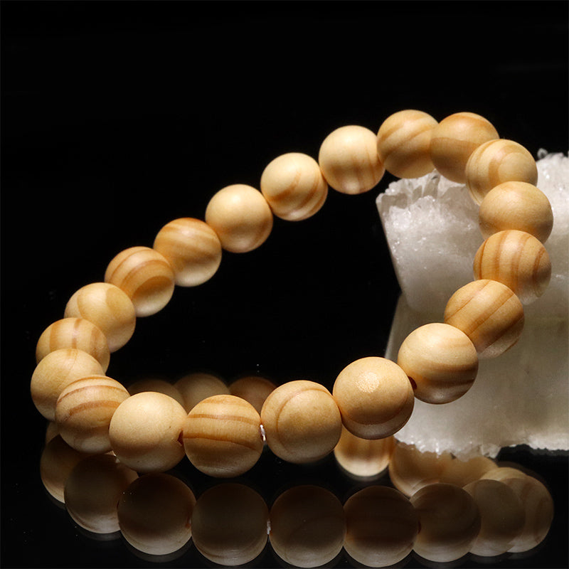 Powerswood Yoshino Cypress Bracelet (Nara Prefecture) Round [br-g9018]