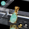 Get 30% off when you purchase 10 or more eligible items. Discount automatically applied at checkout. Emerald Pendant Top (Brazilian), Drop Cut, Approx. 7 x 10-11mm, Silver 925 [co-g1852]