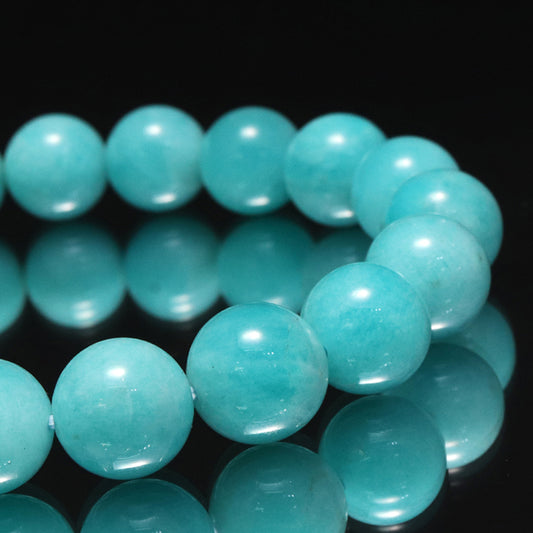ブレス　アマゾナイト＜ペルー産＞　丸　 [co-g2255]