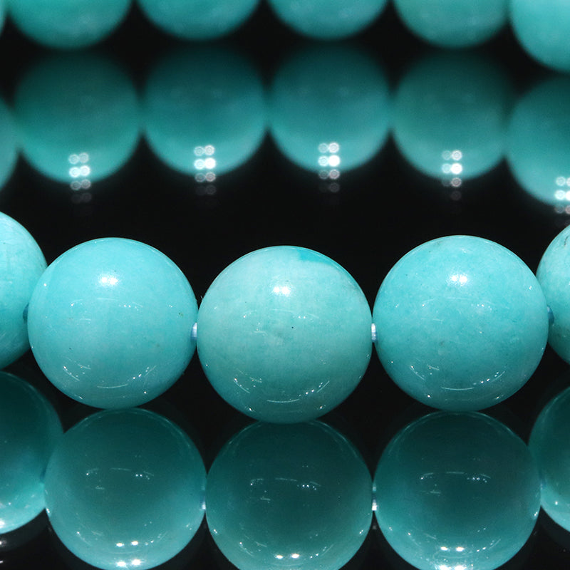 ブレス　アマゾナイト＜ペルー産＞　丸　 [co-g2255]