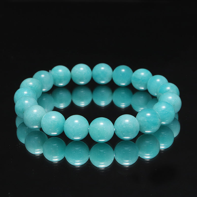 ブレス　アマゾナイト＜ペルー産＞　丸　 [co-g2255]