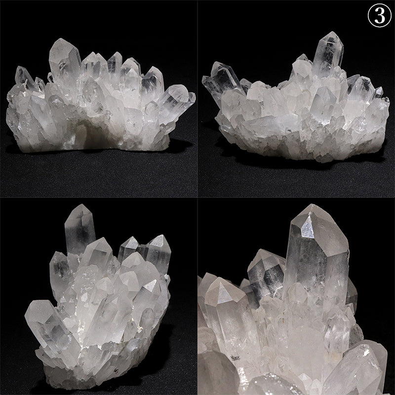水晶＜マダガスカル産＞　クラスター　約6～8×約12～14cm [co-g3455]