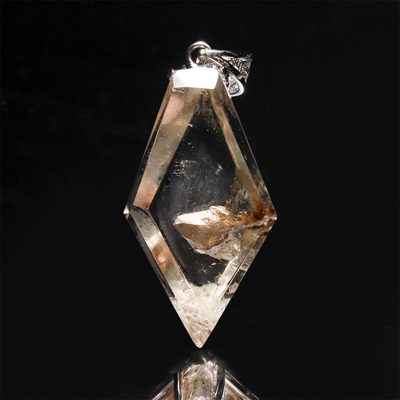 【現品限り】ヒマラヤクォーツインクォーツ＜ヒマラヤ産＞　約17.3×32mm　ペンダントトップ  [co-g2714]