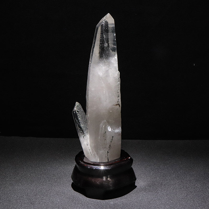ファントム入り水晶＜ヒマラヤ産＞　原石　台座付き　 [co-g3087]