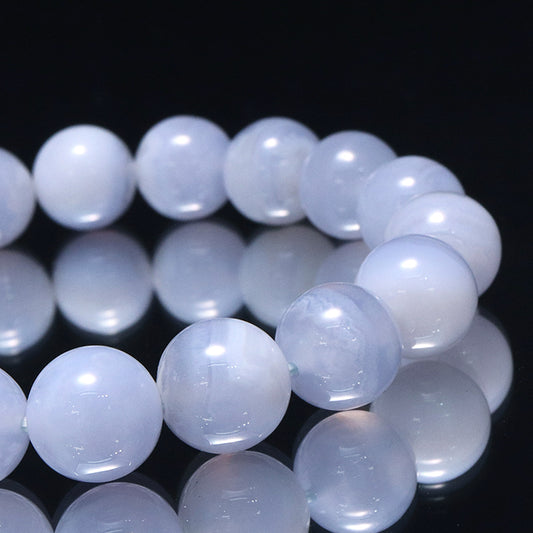 ブレス　ブルーレースアゲート＜南アフリカ産＞　丸  [co-g2259]