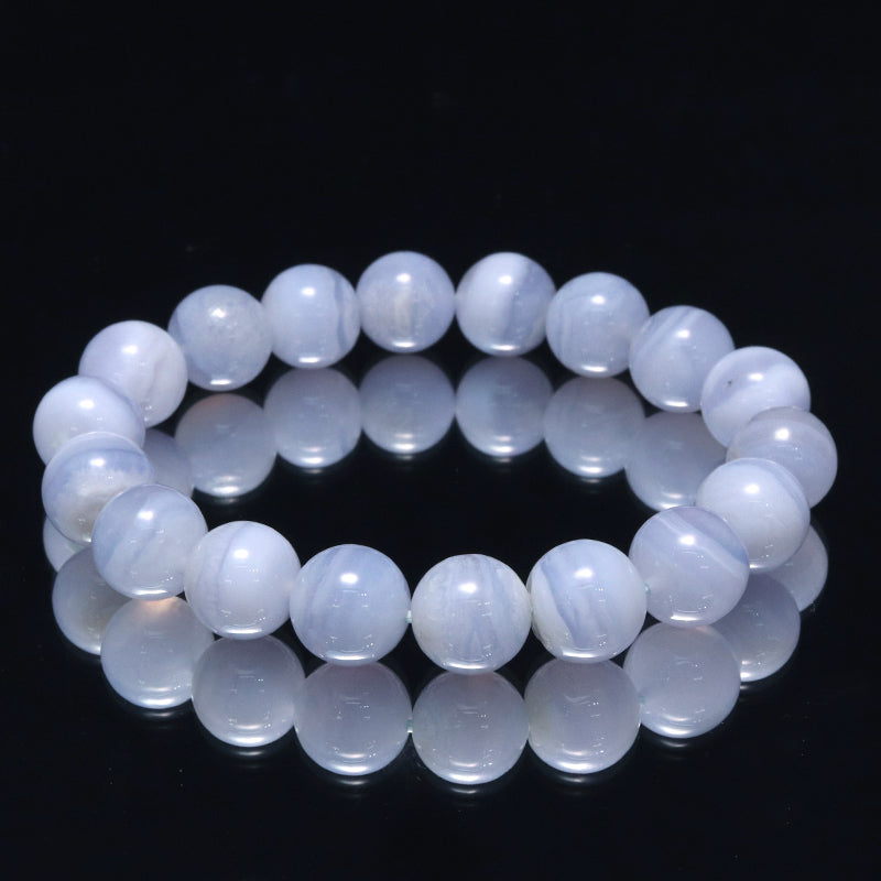 ブレス　ブルーレースアゲート＜南アフリカ産＞　丸  [co-g2259]