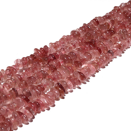 連　ストロベリークォーツ　変形　さざれ　チップ　約6～9×2～4mm [co-g3317]