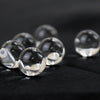 Single-hole beads, crystal, round, great value set of 50 [be-g2048]