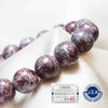[Japanese Famous Stone] Bracelet Tsugaru Nishiki Scarlet Stone <Aomori Prefecture> One-of-a-kind Round [br-g8045]