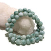 Bracelet Blue Jade <Made in Myanmar> Round [br-g0254]
