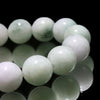 Jadeite bracelet <Made in Myanmar> Pale color Round [br-g0136]