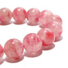 Bracelet Rhodonite in Quartz <Brazil> Round [br-g0241]