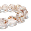 Bracelet Augite Garnet in Quartz <Brazil> Round [br-g0052]