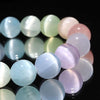 Breath Selenite MIX <Made in Morocco> Round [br-g0111]