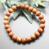 Powerswood Bracelet, Koyasan Approach Sacred Cedar, Round Wristband Prayer Beads [br-g9120]