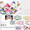 【特別価格】【割引不可】置物　クリスタルガラス　蓮花台　小サイズ  [fg-g0001]
