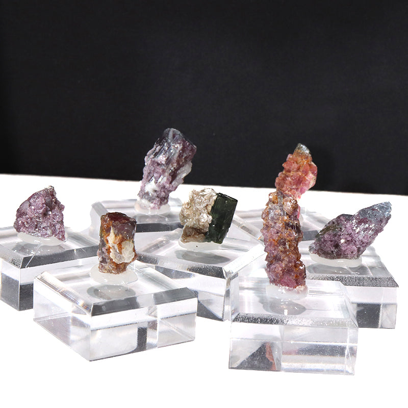 原石　ウォーターメロントルマリン＜ブラジル産＞　約1～2.5cm　台付き  [co-g1934]