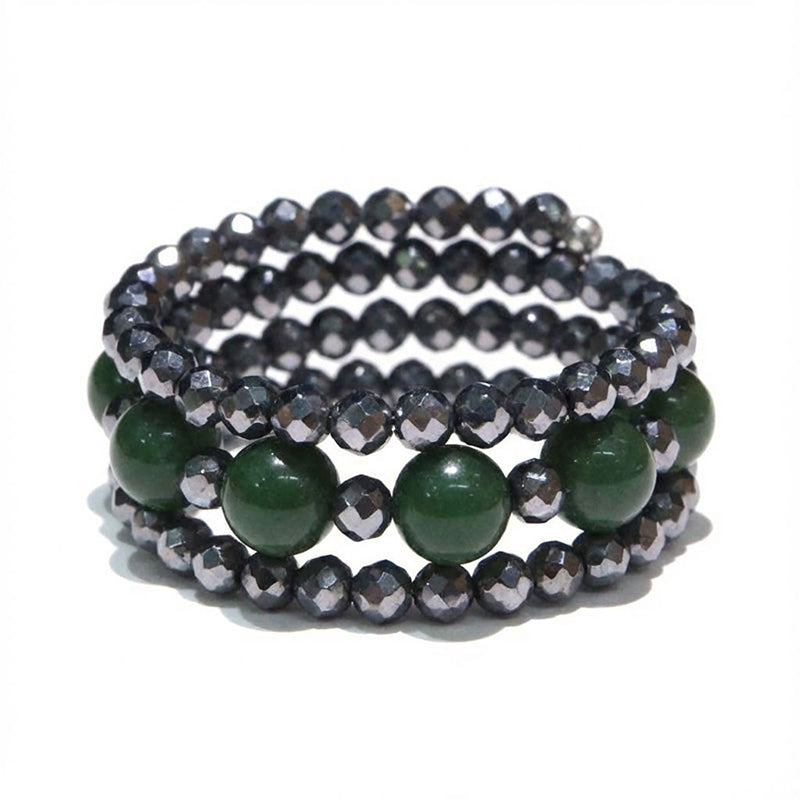 【ことほぎ】形状記憶リング　テラヘルツ　カット約2mm×北投石　丸約4mm　全5種類　日本製 [co-g1887]