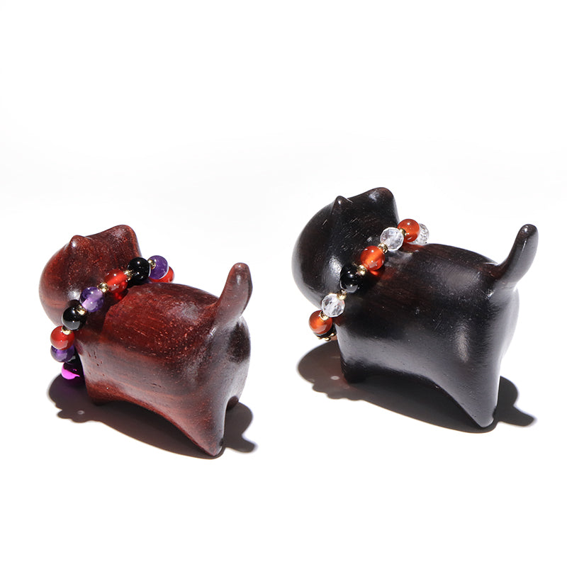【割引不可】【ハロウィン限定】置物　宝来猫　魔除けの首輪付き　全2種　日本製 [co-g3027]