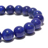 High-quality lapis lazuli bracelet from Afghanistan, round [co-g0814]