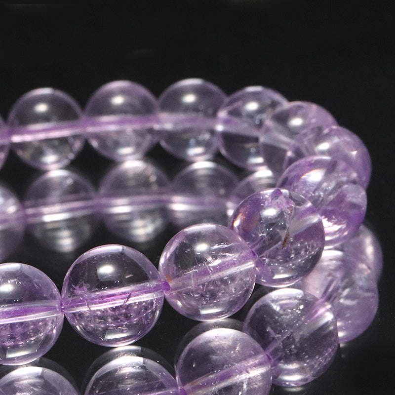 ブレス　ボリビアアメジスト＜ボリビア産＞　丸  [co-g1680]