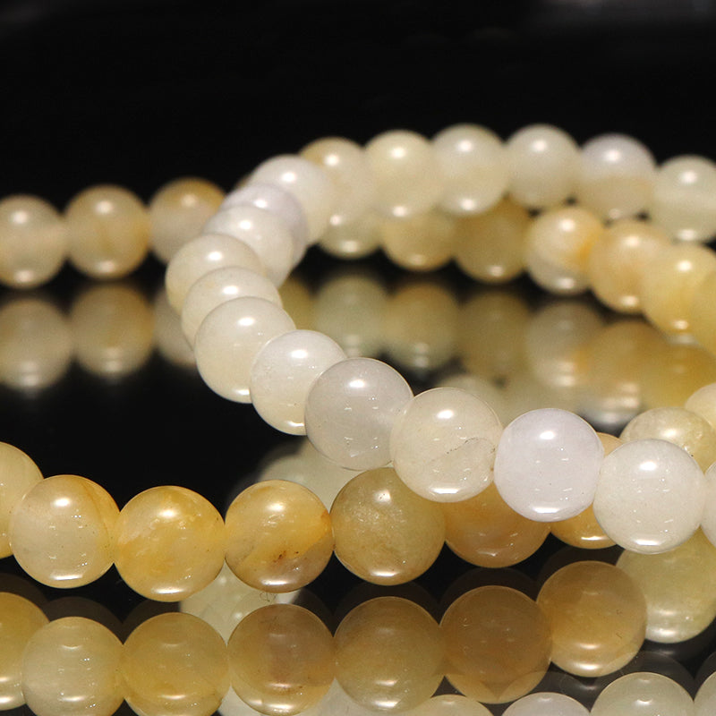 【日本銘石】ブレス　静岡水晶＜静岡県産＞　Aランク　丸 約6mm　ランダム発送 [co-g1781]